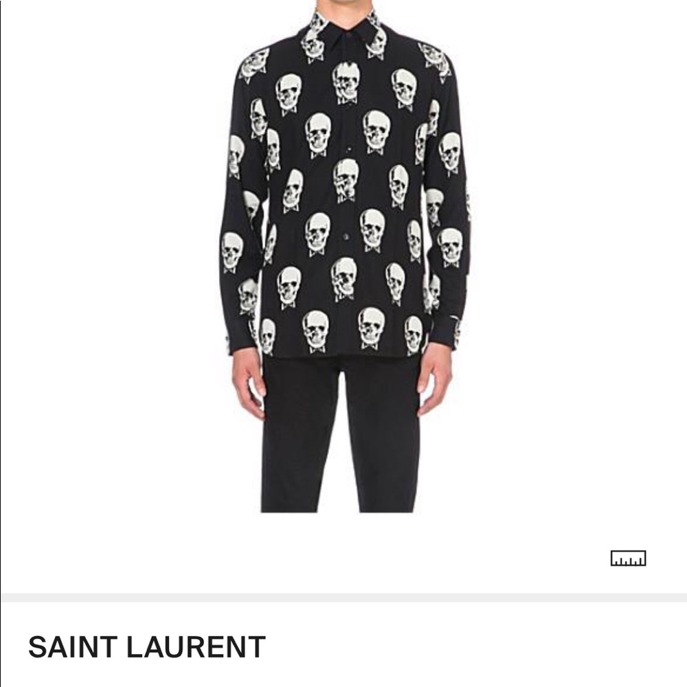 Saint Laurent Paris Skull shirt